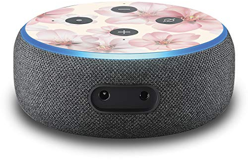 2er Set Folie Cover für intelligenten Smart Speaker Lautsprecher Aufkleber Schutzfolie Skin selbstklebend passgenau Klebefolie für Sprachassistent R137 (Nr. 39 Kirschblüten)
