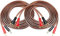 MEIRIYFA HiFi OFC Lautsprecherkabel mit Bananenstecker auf Y-Stecker, 4 mm Bananenstecker auf U-Gabelstecker, Lautsprecherkabel, Jumper-Kabel für Lautsprecher, Verstärker, 2 Stück (2 m)
