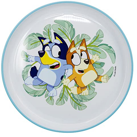 STOR Rutschfeste Teller, zweifarbig, Blau