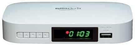 Digiquest Terrestrische Digital XJ, DVB-T2 mit Dual-Fernbedienung, Weiß