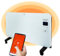 ECODE® Radiateur Convecteur En Verre 1500 W, Chauffage Électrique Mural, Fixe ou Portable, Radiateurs Silencieux, Ecran Tactile, Convient pour Salle de bain (IP24), APP Wifi, Thermostat, 2 Puissances
