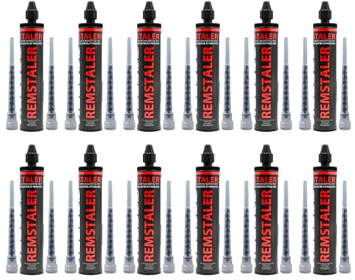 12x Remstaler VERBUNDMÖRTEL 300ml | -HÖCHSTE QUALITÄT- made in GERMANY | Injektionsmörtel | Montagemörtel | STYROLFREI