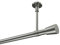 INTERDECO Gardinenstange (Deckenmontage) 20 mm Ø Edelstahl-Optik Typ 10194633 AZA, 100 cm