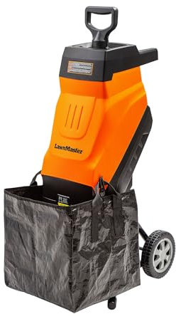 LawnMaster FD1503 Electric Wood Chipper Shredder 15-Amp 1.8-Inch Cutting Diameter Max 14:1 Reduction