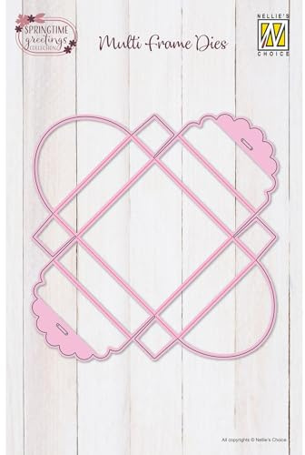 Nellie's Choice Stansmall Wrapping Die Chocklad - Cutting Die och Skärschablon till Påsk - Presentask på 6 x 6 x 1,6 cm för Korttillverkning, Pyssel, Scrapbooking, Hantverk - Lämplig för Stansmaskin
