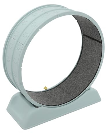 panfudongk Rueda de ejercicio para gatos para el hogar, 80 cm de diámetro, 10 kg, capacidad de carga, silenciosa, segura, azul