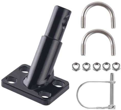 Attacco rimorchio bicicletta | Accoppiatore robusto nero | Gancio traino bici sicuro | Accessorio trasporto bambini, fissaggio resistente, compatibile con rimorchi, uso urbano e campagna