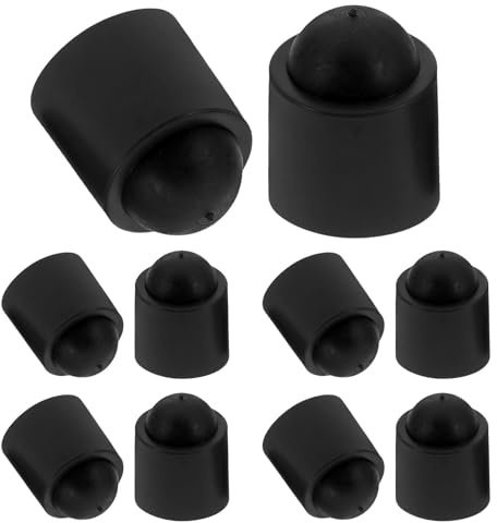 SMASOLO Pool Cue Tail Protectors Rubber Joint Covers 10Pcs for Snooker Players Quick Setup Installation