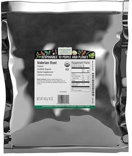 Frontier Organic Valerian Root, 1-Pound, Certified Organic, Kosher, Cut & Sifted, Bedtime Formulas and Sleep Pillows, Kosher