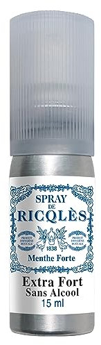 RICQLES - Spray buccal- Haleine fraîche -Menthe givrée-Sans alcool & sans sucres - Atomiseur de poche 15ml