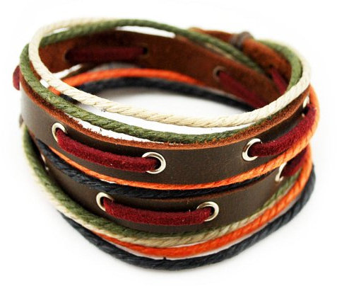 axy TWIC6 TIBET WICKELARMBAND SERIE 6! ECHT LEDER Armband Leather Bracelet! (Modell 3a)