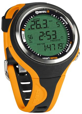 Mares Smart APNEA Computer Subacqua Unisex Adulto Colore : Nero/Arancione Taglia : Taglia Unica