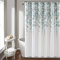 Lush Decor Duschvorhang mit weinenden Blumen, 183 x 183 cm, Blau und Grau