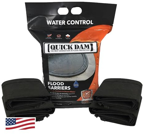 Quick Dam QD65-4 1,5 m översvämningsbarriär, svart