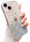 LCHULLE Glitter Case for iPhone 14 Bling Sparkle Shockproof Phone Bumper Cute Stylish Cover for Women and Girls Crystal Silicone Slim Case for iPhone 14,Clear