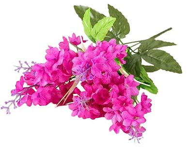 NURCIX Simulation Flowers Hyacinth Wheat Flowers Wisteria Flowers Wholesale Restaurant partition Flower Arrangement Wedding Decoration Juan Bouquet (Red - Hyacinthus)