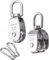 Lot de 2 poulies de renvoi pour cordes, poulie en acier inoxydable 304, poulie, poulie de corde, poulie de fitness, capacité de charge 75 kg, extracteur de poulies, pour cordes de levage, navires,
