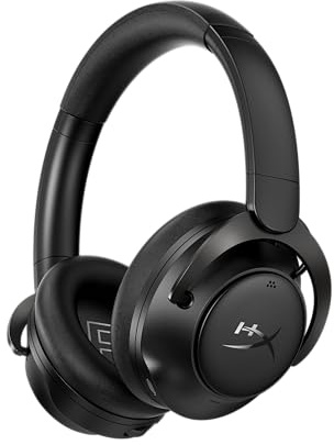 HyperX Cloud Mix 2 Kabellose Kopfhörer mit Geräuschunterdrückung, Gaming, Musik, Anrufen, Bluetooth 5.3 oder USB-C, Akku 110 h, Schwarz