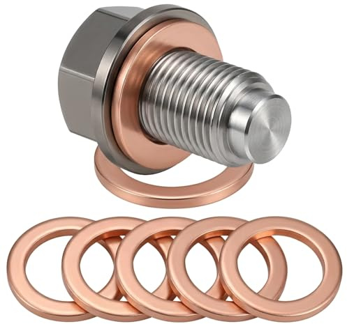 Magnetisk oljeavtappningsskruv, M12 x 1,25 magnettätning oljebricka