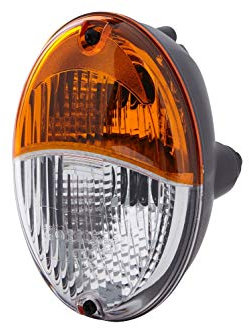 HELLA 2BE 343 130-001 Blinkleuchte - Agroluna - Halogen - 12V - Einbau/Anbau/geschraubt - Lichtscheibenfarbe: gelb/weiß - Stecker: Flachstecker - links/rechts - Menge: 1