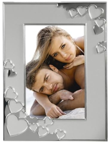 Hama Portrait-Bilderrahmen Cape Coral (Fotogröße 13 x 18 cm), silber
