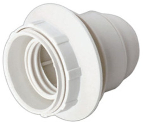 PORTALÁMPARAS E-27 CON ROSCA BLANCO