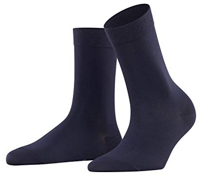 FALKE Women's Cotton Touch Socks Breathable Sustainable Thin Plain Elegant Brilliant Colours Flat Seam In The Toe Area For Dress Casual Business Looks 1 Pair