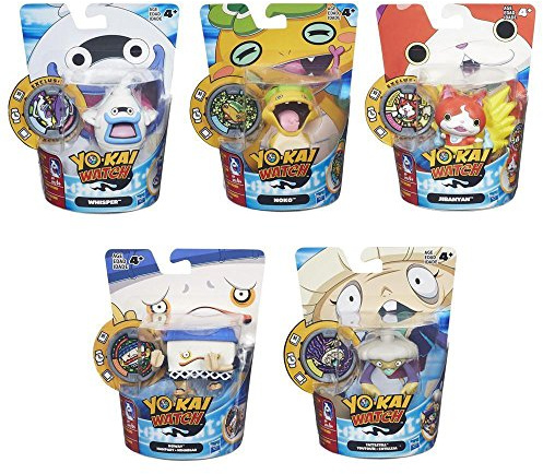 Yo-Kai B5937- Figura con medalla Moments, 6 cm , Modelos surtidos, 1 unidad