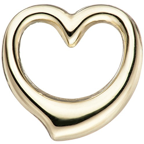 Jobo Kinder-Anhänger Schwingherz aus 14 Karat 585 Gold