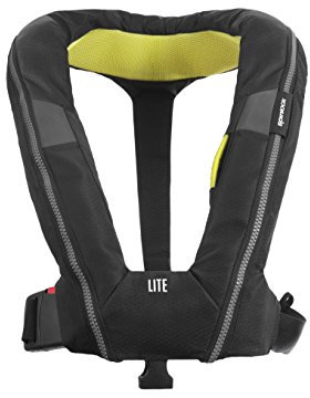 Spinlock Deckvest LITE Schwimmweste Harness - Schwarz - Leicht - Ultraleicht und niedriges Profile, komfortablen Design