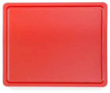 HENDI Tabla de cortar Gastronorm 1/2 con certificación HACCP - Rojo - 260x320x(H)12 mm