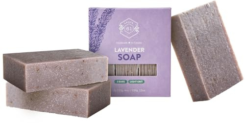 Crate 61, Natural Bar Soap, Vegan, Lavender, Handmade Soap With Premium Essential Oils, Cold Pressed Face And Body Bar For Men And Women (4 oz, 3 Bars) Lavender 3 Pack