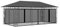 vidaXL Pavillon mit Moskitonetz 6x3x2,73 m Anthrazit