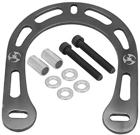 Bremsverstärker für Fahrrad aus Aluminiumlegierung mit Schrauben zur Verstärkung der Bremse des Fahrrads (schwarz)