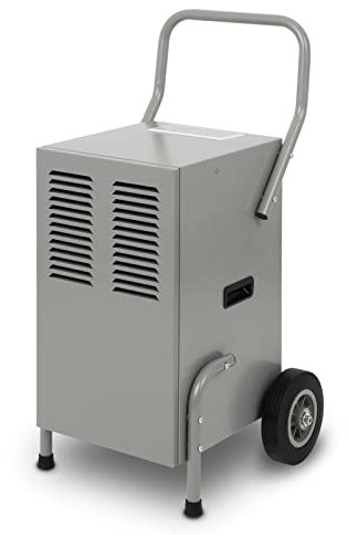 EBERTH Déshumidificateur d'air professionnel Deshumidificateurs de chantier, capacité 50L / jour, réglable par pas de 1% de 20% à 90% RH, Absorbeur d'humidité pour usage professionnel & privé