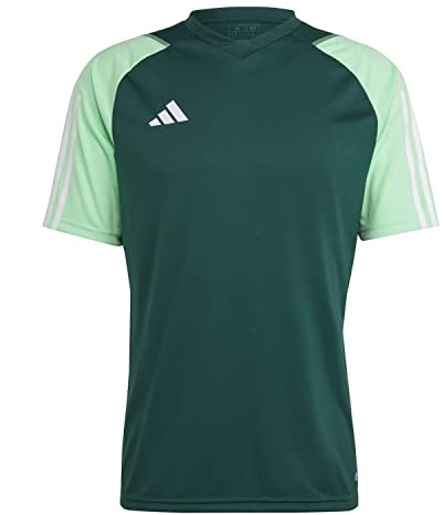 Adidas Mens Jersey (Short Sleeve) Tiro 23 Competition Jersey, Team Dark Green/Beam Green, HU1297, L
