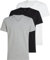 Calvin Klein Men’s 3 Pack Short Sleeve V-Neck T-Shirts, Multicolor (Black, White, Grey Heather), XL