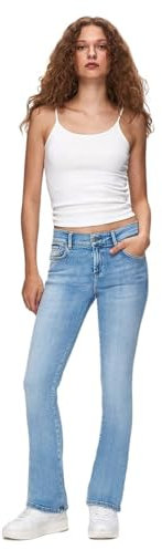 LTB Damen Jeans Fallon 400 - Mid Waist - Bootcut - Blau W27-W34 Baumwolle, Größe:27W / 30L, Farbe:15920-55592 Anova Wash