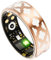 Smart Ring Damen Gold Smartringe für Damen Herren Smart Ring Android iOS Fitness Ring Schlaftracker Smartring Pulsmesser Health Tracker Schrittzähler Aktivitätstracker Fitnessring Rosegold