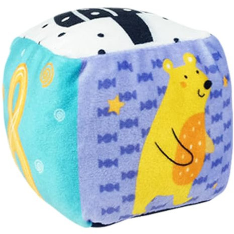 Baby-Rasselball, Handgreifball aus weichem Stoff, bunte Tag-Bälle, Tag-Sensorball mit Glöckchen, weicher, strukturierter Sensorball, und Mädchenball, Rassel-Babyspielzeug