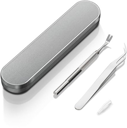 Grill Guard Tick Remover Tools for Dogs –Professional Stainless Steel Tick Remover for Humans, Cats & Dogs, Complete Tool Kit with Tweezers, Shovel & Storage Box