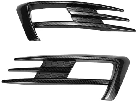 Minigonne laterali auto Per VW Per Golf 7 MK7 Per Golf 7 Pre-facelift 2012-2017 Paraurti Anteriore Spoiler Paraurti Auto Fendinebbia Griglia Copertura Trim Kit Carrozzeria Tuning(Aspetto carbonio)