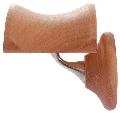 SHINEOFI Support Casque Mural en Bois de Hêtre Alliage, Facile à Assembler, pour Bureau et Étude, Porte-écouteurs Pratique et Élégant Couleur Kaki