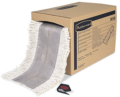 Rubbermaid FGM15000WH00 40-Inch Cut to Length Dust Mop, White