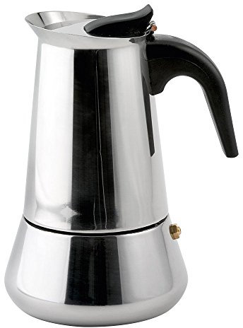 Weis Espressokocher, Edelstahl, Silber, 10 x 10 x 17 cm