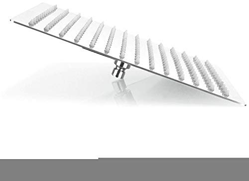 Soffione Doccia Quadratoin Acciaio Inox 35X35 Cm effetto pioggia con ugelli anticalcare mod. Ultraslim