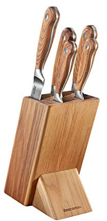 Tescoma Messerblock FEELWOOD, mit 5 Messern
