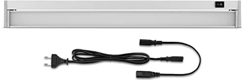 REV TERRA Unterbauleuchte Küche LED, LED Küchenunterbauleuchte erweiterbar, 58cm, 25.000h, 12W, 900lu, silber [Energieklasse E]