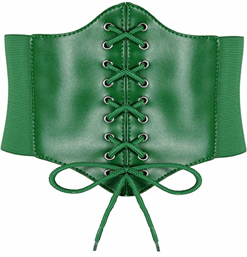 Hoerev Dames Filles Élastique Large bande Élastique Attaché Guêpe Corset Taille Ceinture Bustiers Corsets