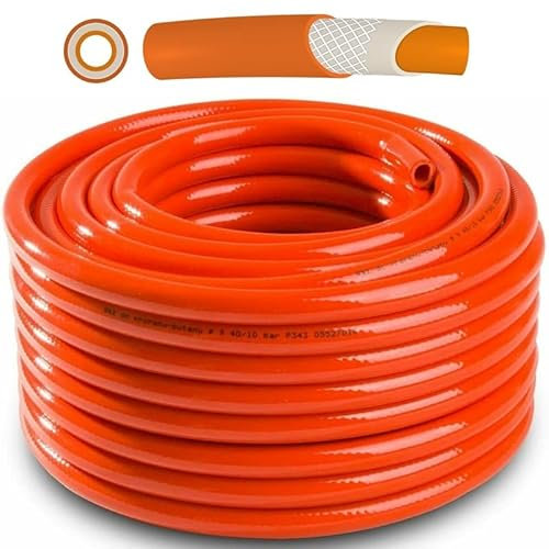 Gasschlauch Propangasschlauch Propan Butan Schlauch Campingschlauch PVC Meterware (9mm, Länge 3m)